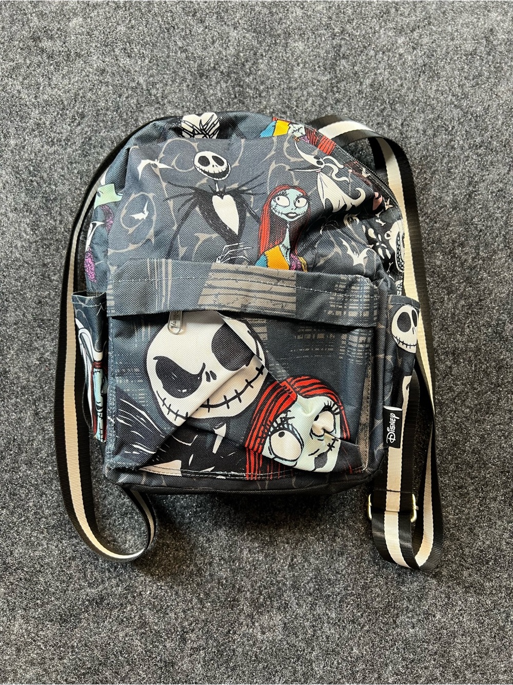 Disney Nightmare Before Christmas Jack Sally Mini Backpack Goth Y2K